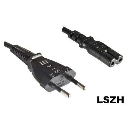 MicroConnect Power Cord Europlug - C7 18m | Durable & High-Performance | PE030718LSZHT